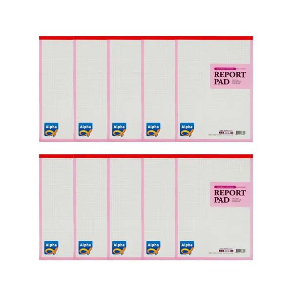 알파 레포트패드 방안 A4 5mm 50매, 랜덤 발송, 10개입
