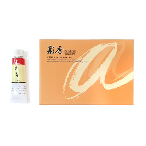 알파색채 채향 동양화물감 315 홍매 6p, 15ml, 1색