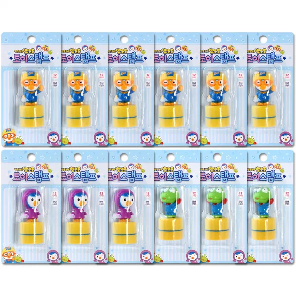 뽀로로 토이스탬프 12p세트 혼합 색상