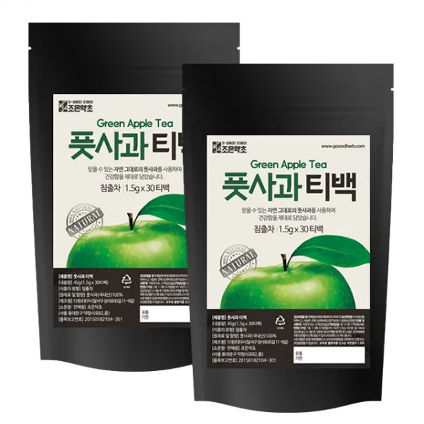 굿허브 조은약초 풋사과 삼각티백차 45g 2개입