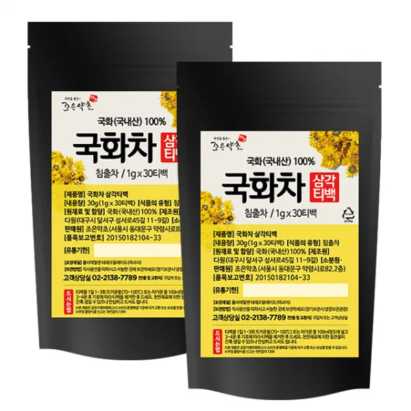 굿허브 조은약초 국화 삼각티백차 30g 2개입