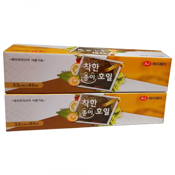 착한식재료 에이제이 종이호일 33cm x 80m, 2개