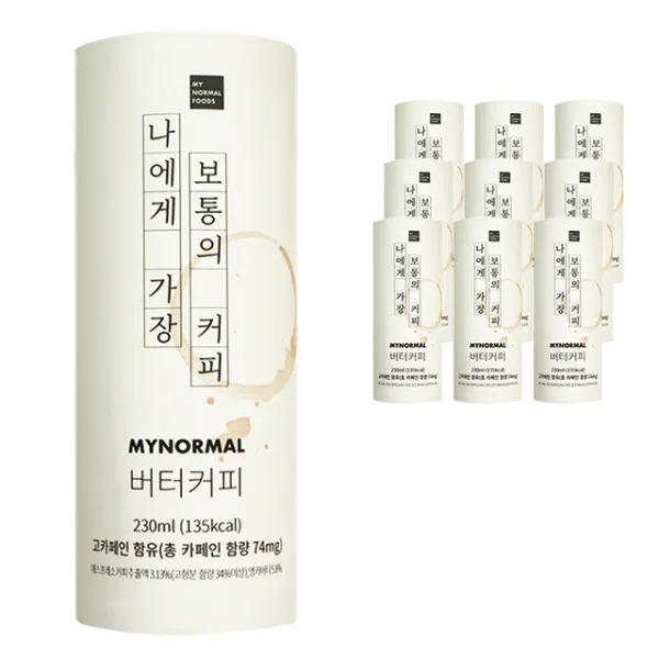 마이노멀푸드 버터커피, 230ml, 10개
