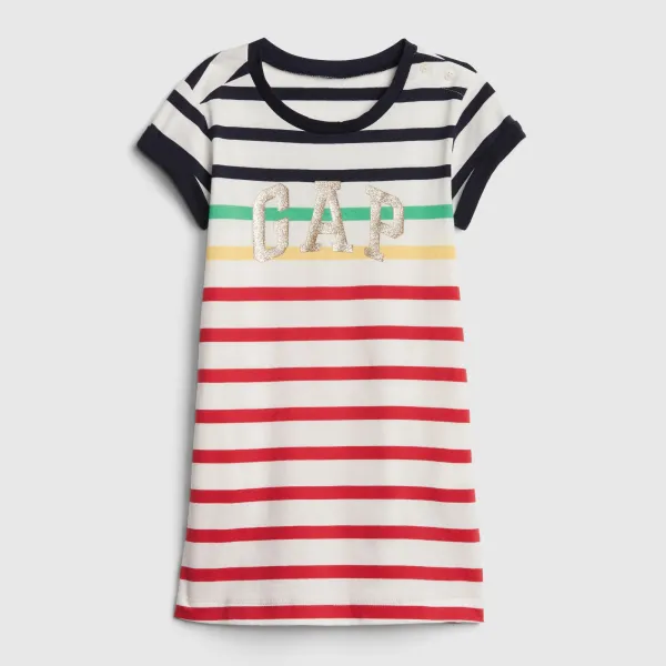 갭 토들러 여아용 로고 스트라이프 드레스