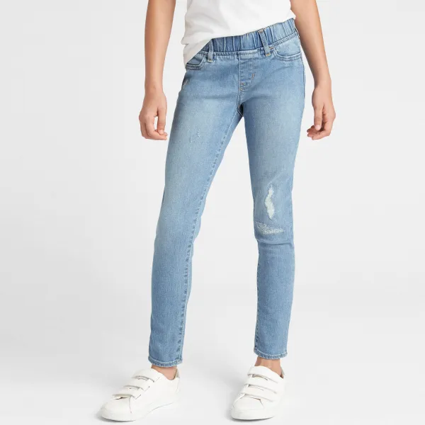 갭 여아용 판타스티플랙스 슈퍼 데님 디스트럭트 제깅스