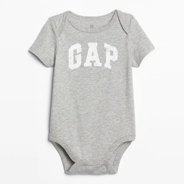 갭 베이비 남아용 로고 반팔 바디슈트