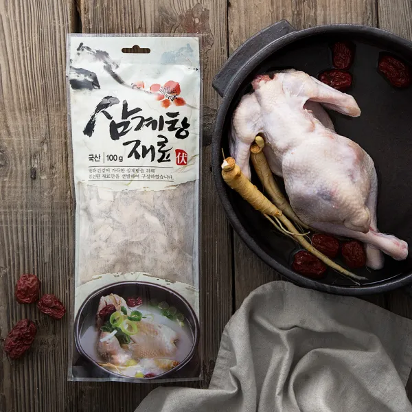 몸에조화 삼계탕재료, 100g, 1입