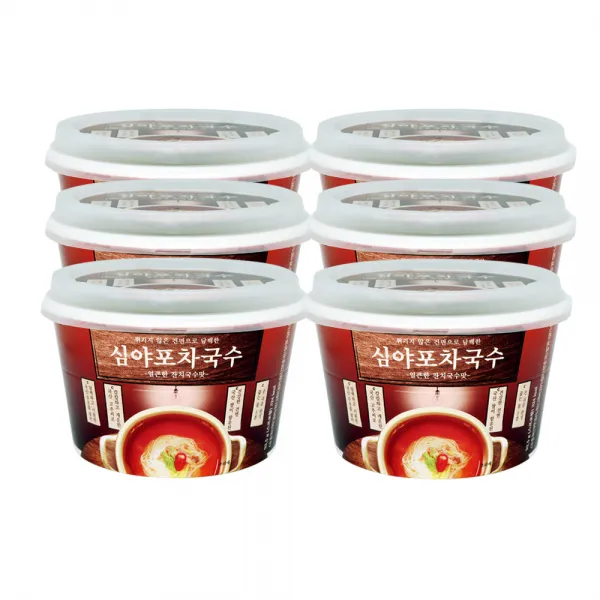 오일러스 심야포차국수 얼큰한 잔치국수맛, 93.5g, 6개