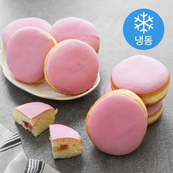 디앤비 딸기맛보스톤 도넛 냉동 60g 10개