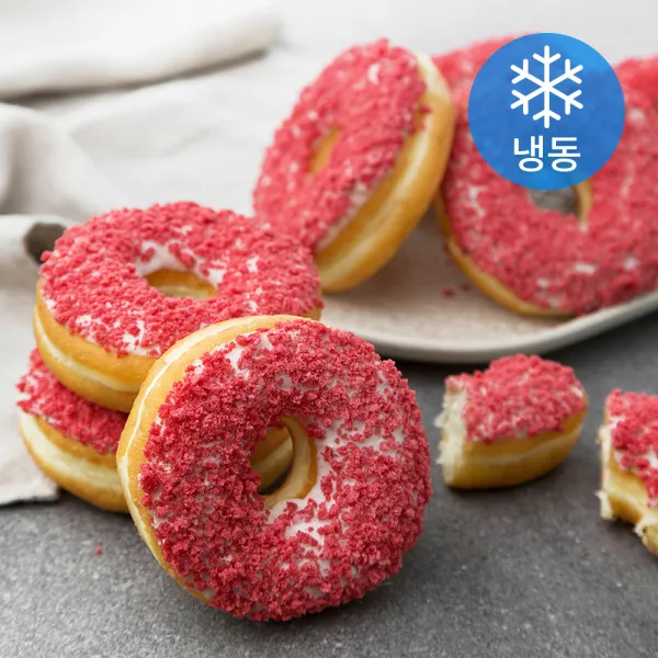 디앤비 딸기쿠키링 도넛 냉동 50g 10개