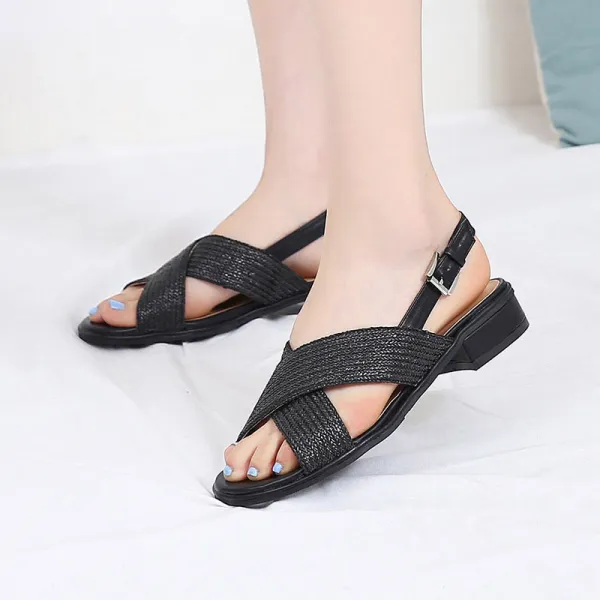 엘린 스트로로프 크로스 슬링백 샌들 E1177