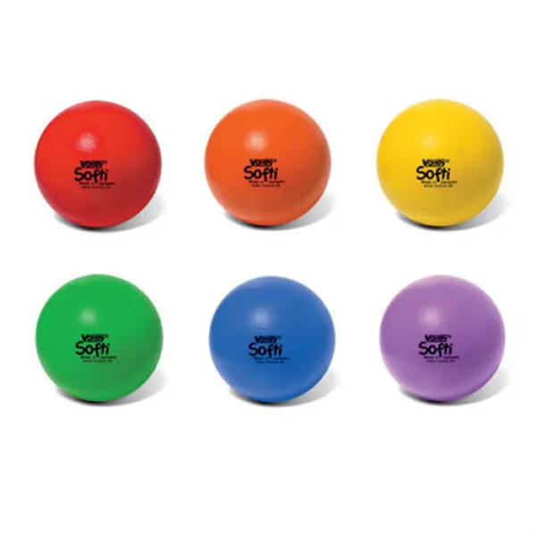 발리볼 소프트볼 레인보우 6종세트 레드 오렌지 옐로우 소프트그린 블루 바이올렛