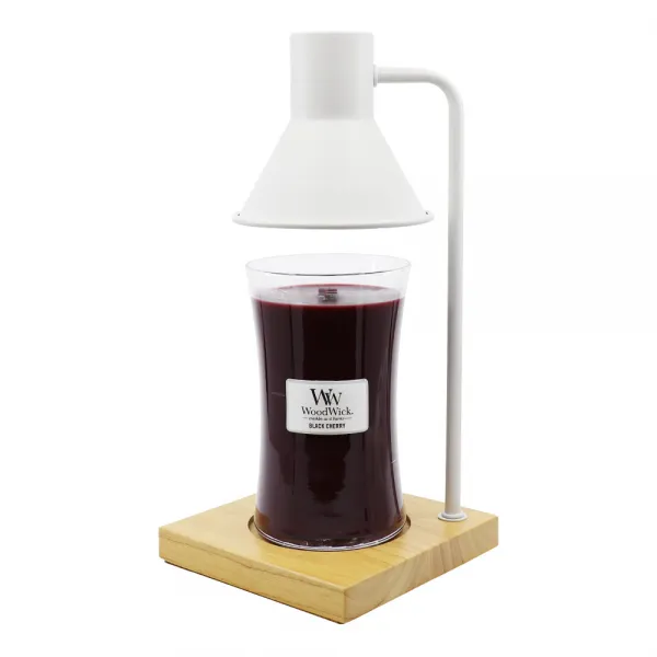 우드윅 라지캔들 609.5g + 라지워머 화이트 세트 블랙체리