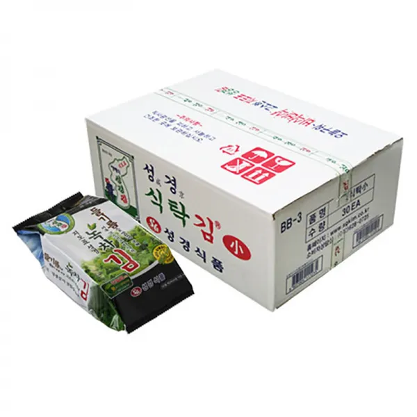 성경식품 지도표 녹차조각김 소, 17g, 30개