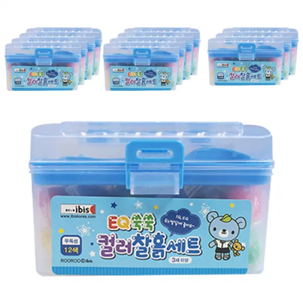 아이비스 Eq쑥쑥컬러찰흙세트 Cr11041 12세트 블루