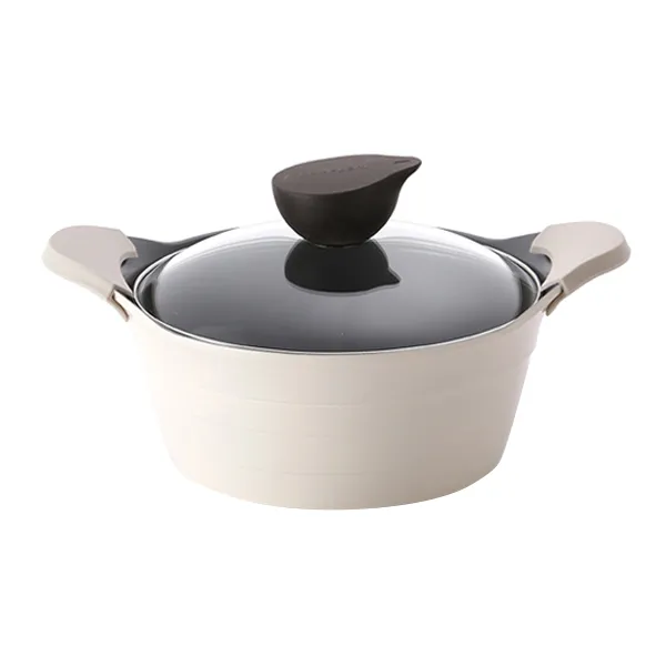 네오플램 에콜론 일라 양수 냄비 + 유리뚜껑 20cm 아이보리
