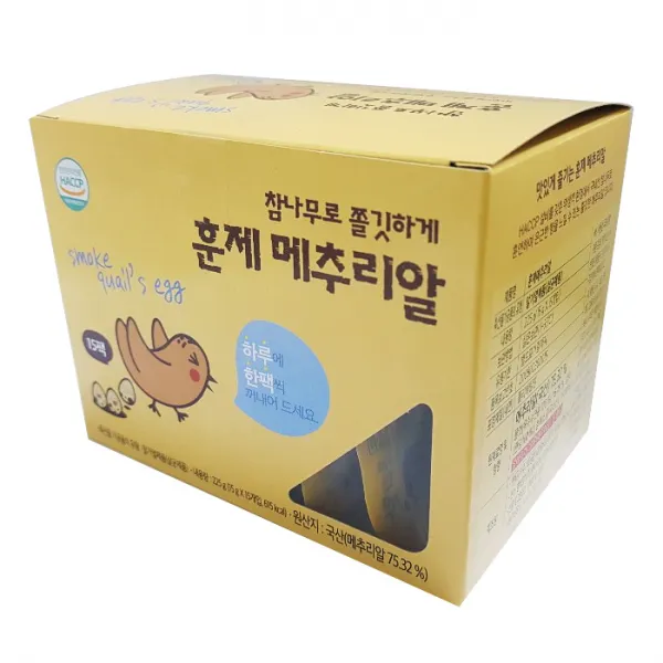 행복담기 훈제 메추리알, 15g, 15개