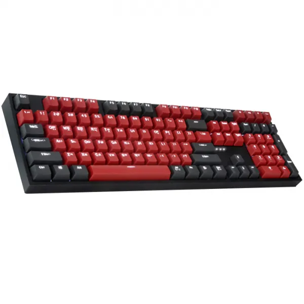 콕스 게이트론 LED 게이밍 기계식 키보드 갈축, CK108 RED&GRAY S2, 레드 + 다크그레이