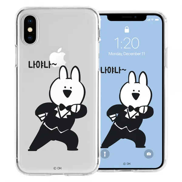 오버액션토끼 클리어 젤리 폰케이스 머큐리