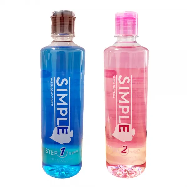 Simple Step1 물갈이제 500ml + Step2 박테리아 500ml 1세트