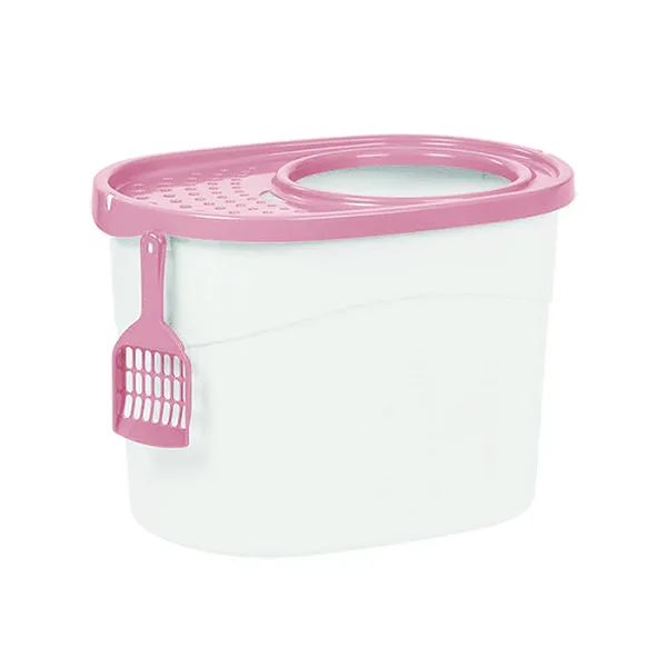 아이리스 사막화 방지 고양이 화장실 Tecl 340 핑크