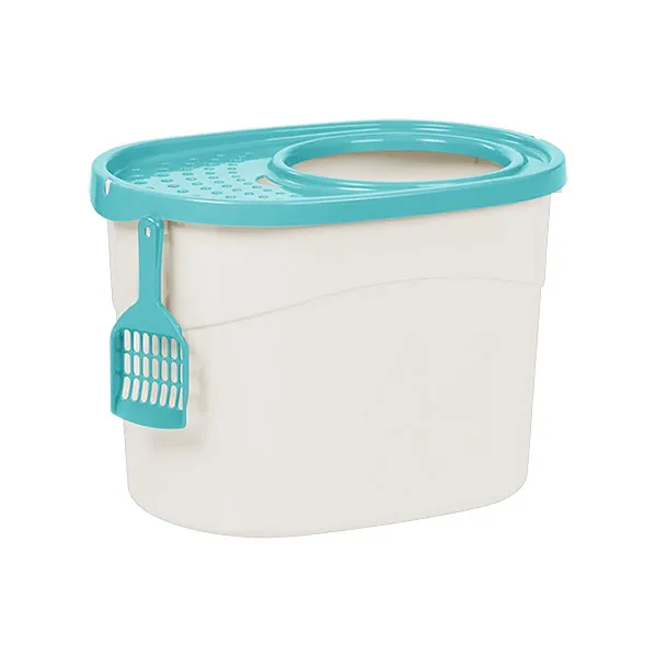 아이리스 사막화 방지 고양이 화장실 Tecl 340 블루