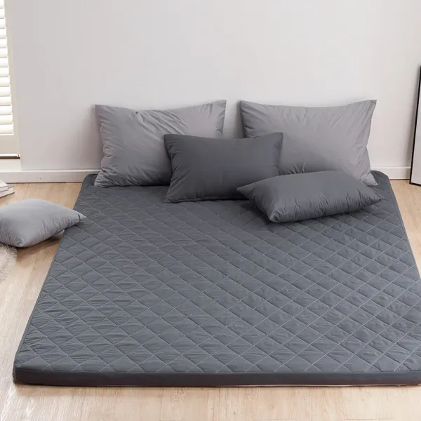 베드앤데코 항균 마이크로 누빔 라텍스 매트리스커버 차콜