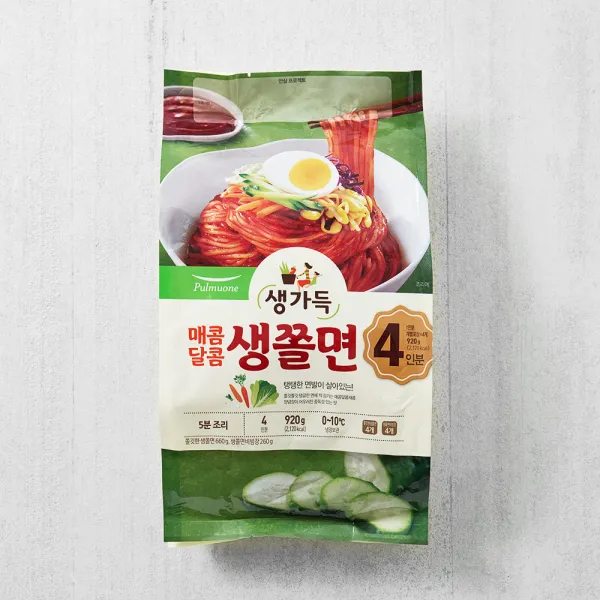 생가득 비빔생쫄면4인 920g 1개