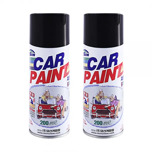 일신 자동차 전용 스프레이페인트세트 현대 아이스화이트 WW7 1차용 200ml + 2차용 200ml 287, 1세트