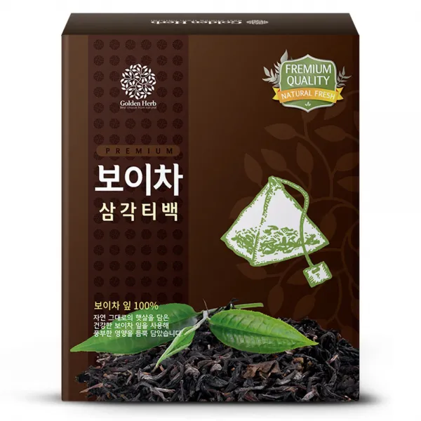 골든허브 프리미엄 보이차 삼각티백, 1g, 100개