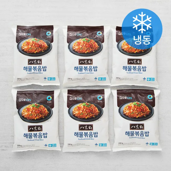 집으로온 팔선생 해물볶음밥 (냉동), 230g, 6개
