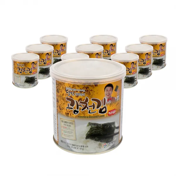 광천김 들기름을 발라 더 고소한 달인 김병만 광천김 재래캔김, 30g, 10개