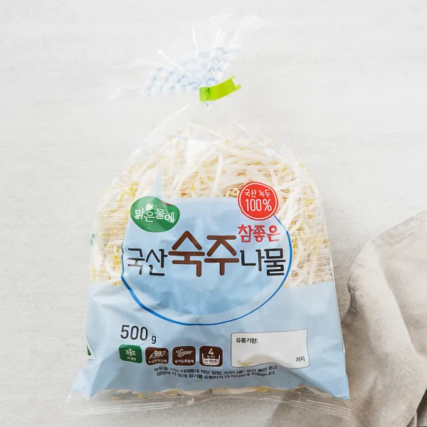 맑은물에 참좋은 국산 숙주나물, 500g, 1개