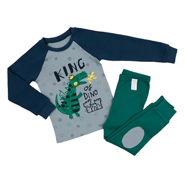 메이키즈 남아용 레전드오브디노 오가닉 20수 후라이스 실내복