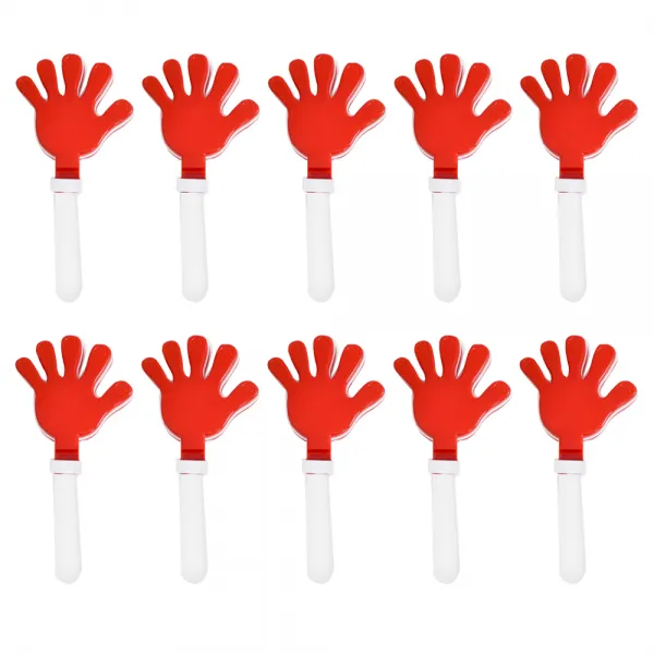 파티쇼 응원용짝짝이 대, 손바닥레드, 10개