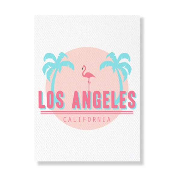 메이코플라워 홈데코 야자수 캔버스 플라밍고비치