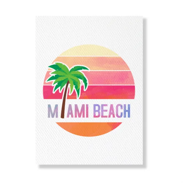 메이코플라워 홈데코 야자수 캔버스 선셋마이애미