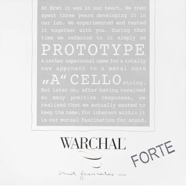 바첼 Prototype Forte 첼로 A 현 낱선, 021PF