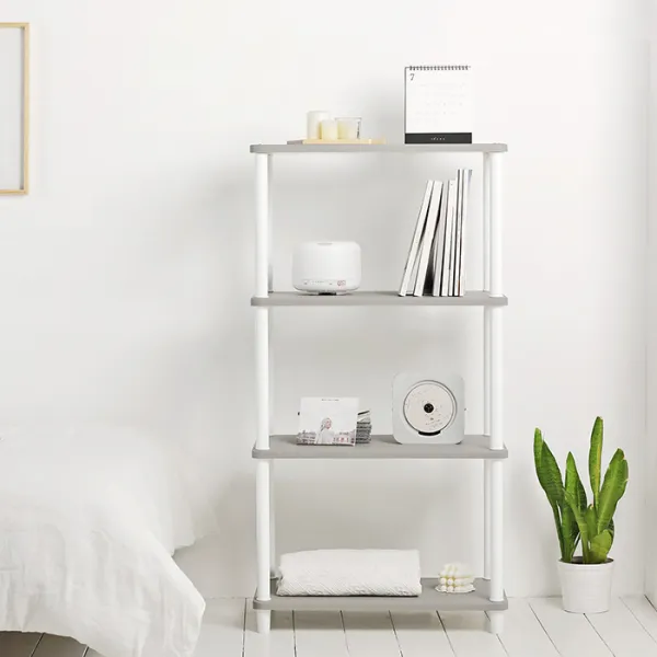 룸앤홈 조립식선반 4단 그레이