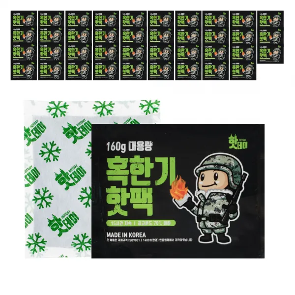 유오피스 핫데이 혹한기형 핫팩 160g, 40개