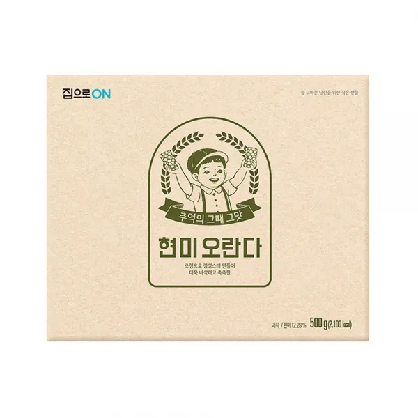 청정원 추억의 전통강정 집으로ON 현미오란다 20p, 500g, 1개
