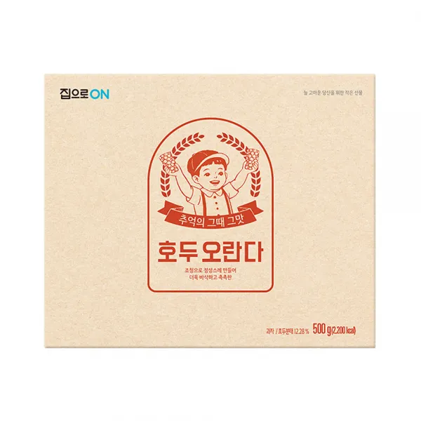 청정원 추억의 전통강정 집으로ON 호두오란다 20p, 500g, 1개