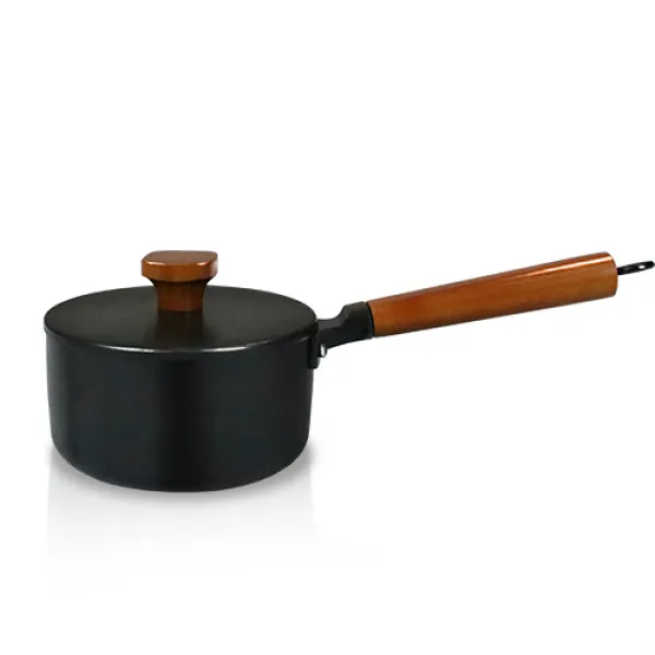 엔젤쿡 무쇠 Ih 편수 냄비 16cm 블랙