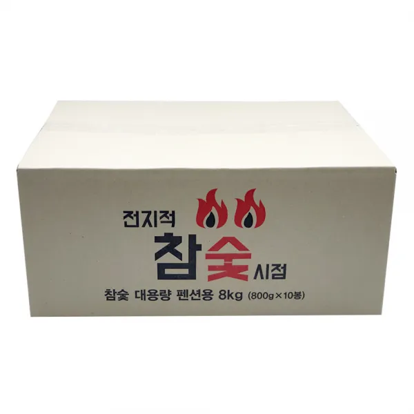 전지적참숯시점 참숯 대용량 펜션용, 800g, 10개