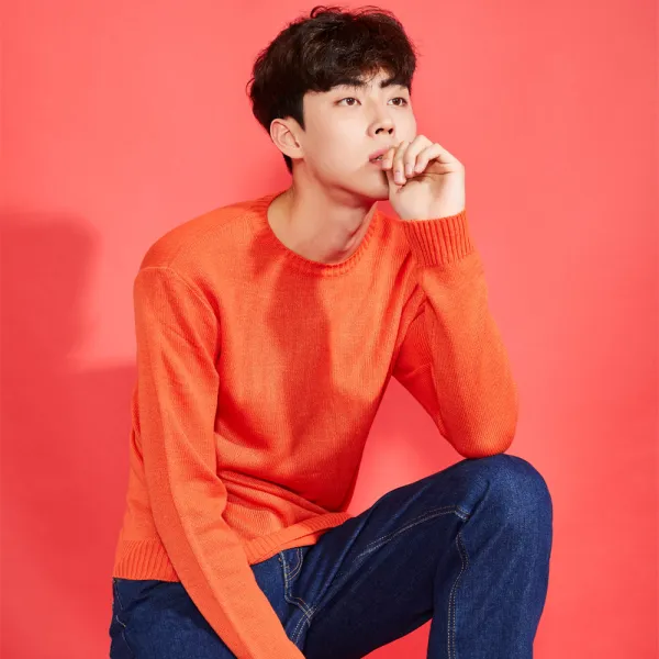 네스파 리얼 베이직 니트 긴팔