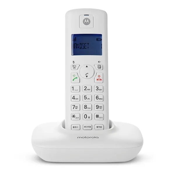 모토로라 무선 전화기 T401A+, T401A+(화이트)