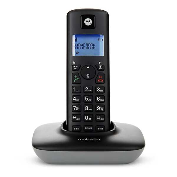 모토로라 무선 전화기 T401A+, xx(블랙)