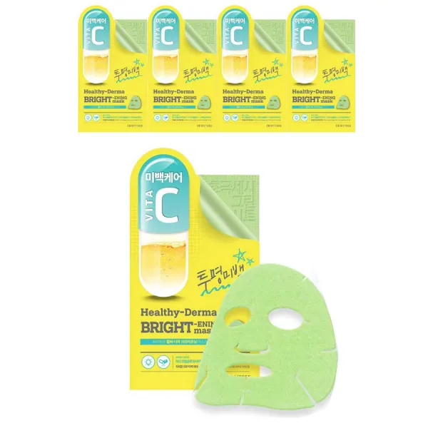 듀이트리 헬시더마 비타민 마스크팩 미백케어 1개 5개