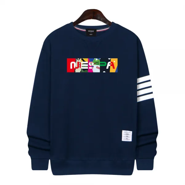 네스파 컬러멜 브이라인 맨투맨 긴팔