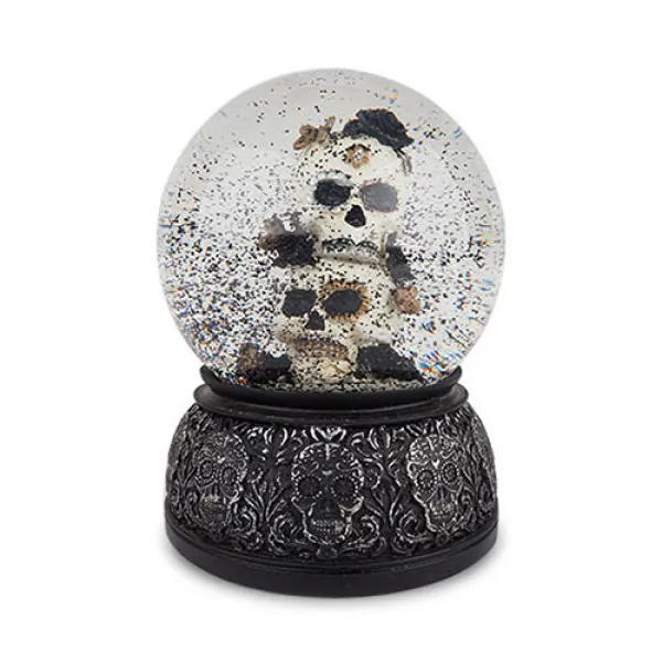 파티팡 할로윈데코 Led 워터볼 2단플라워해골 혼합 색상 1개